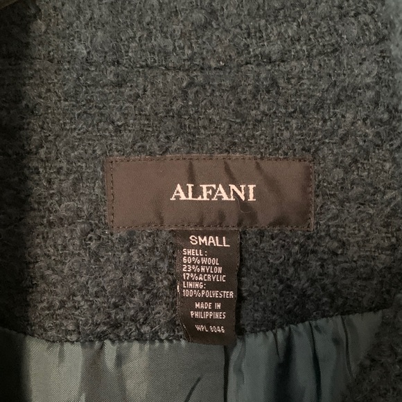 Alfani dark teal wool boucle coat. Great condition! - Picture 2 of 10